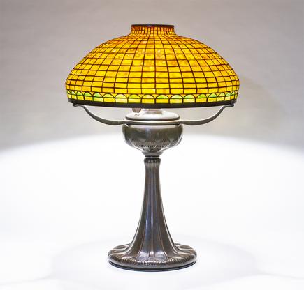 Tiffany Studios  Geometric Tyler Variant Table Lamp 1