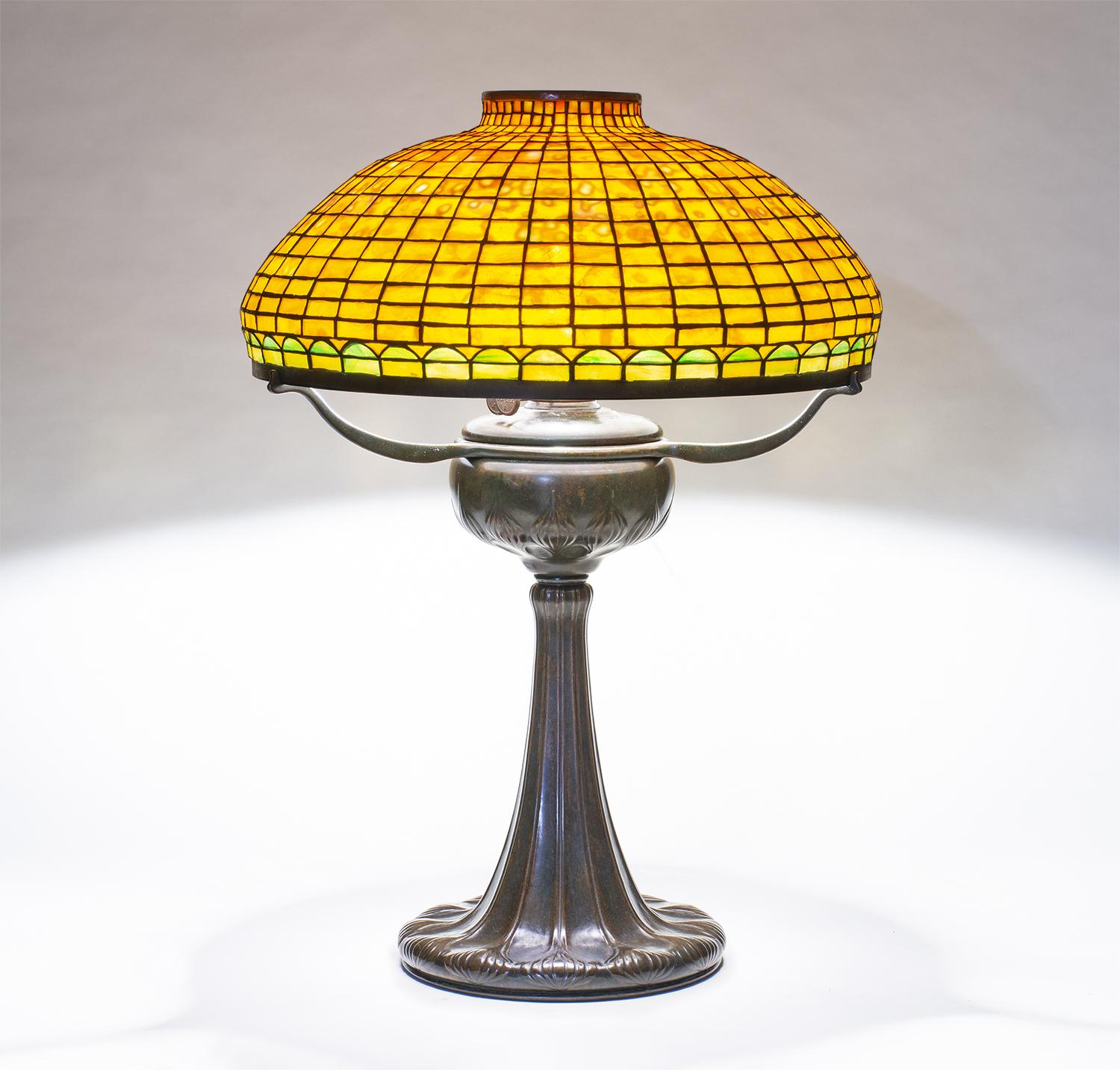 Tiffany Studios  Geometric Tyler Variant Table Lamp 1