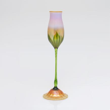 Tiffany Favrile Glass  Flower Form Vase 1