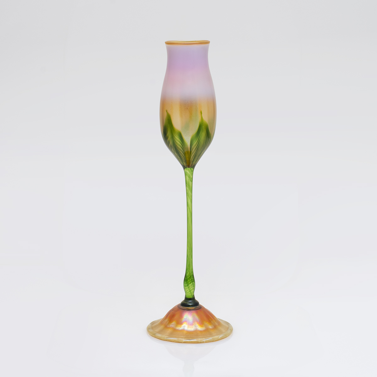 Tiffany Favrile Glass  Flower Form Vase 2