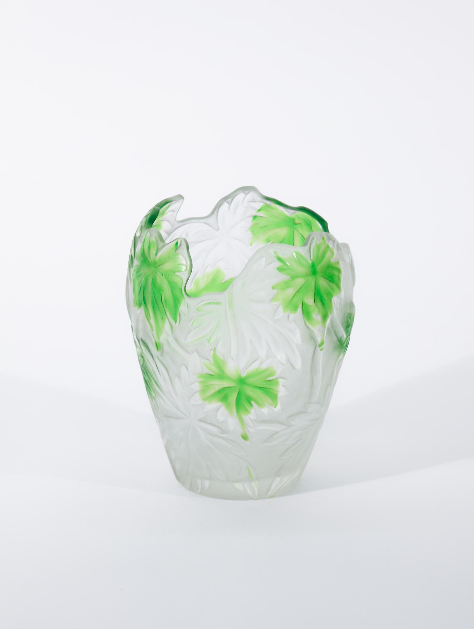 Tiffany Favrile Glass  Cameo Vase 3