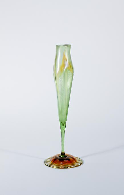 Tiffany Favrile Glass  Calyx Flower Form Vase 2