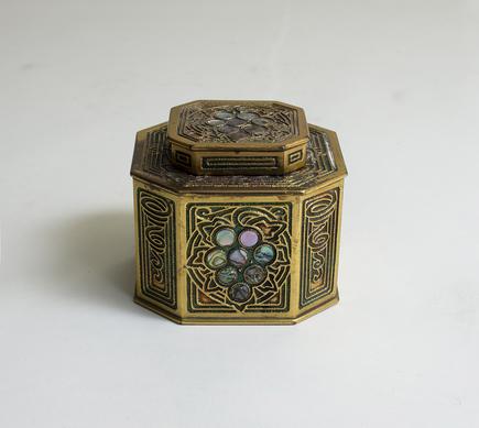 Tiffany Studios   Abalone  Inkwell 1