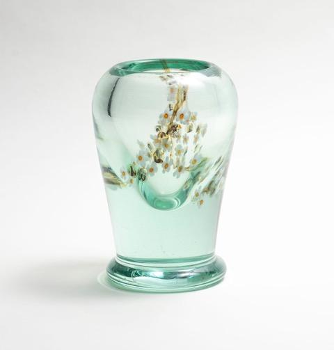 Tiffany Favrile Glass  Aquamarine  Vase 1