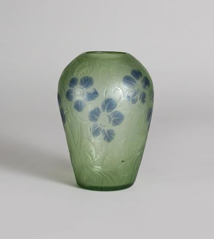 Tiffany Favrile Glass  Cameo Vase 1