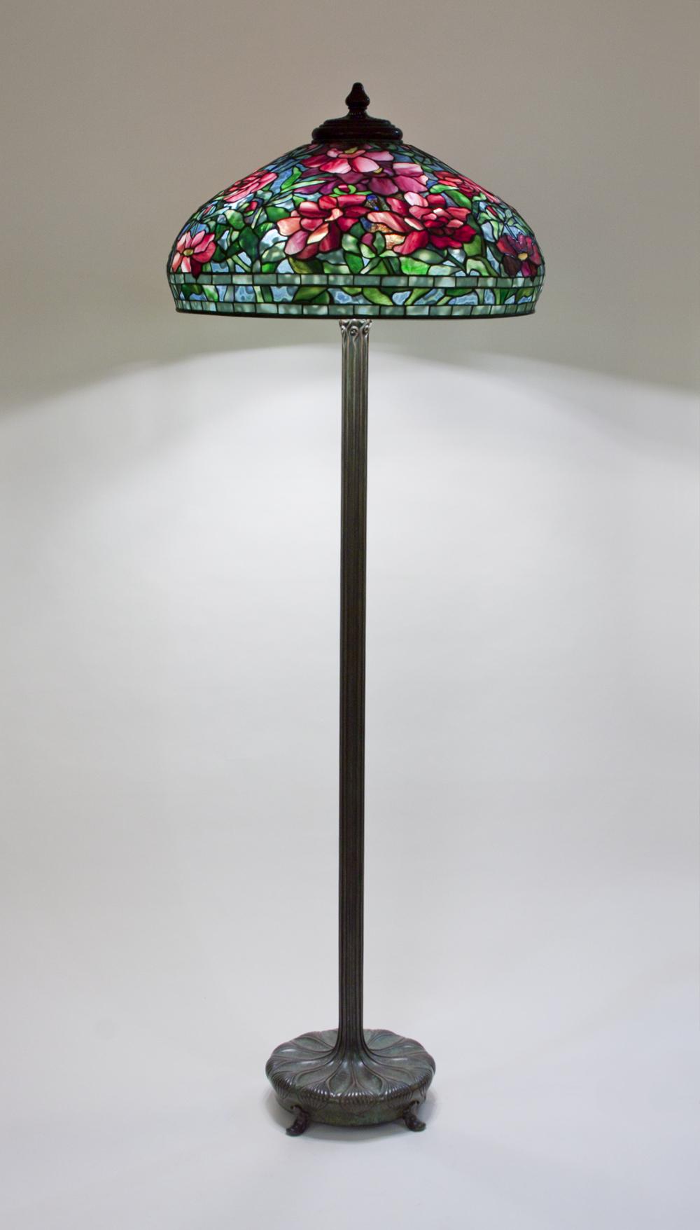 Tiffany Studios  Peony Junior Floor Lamp 1