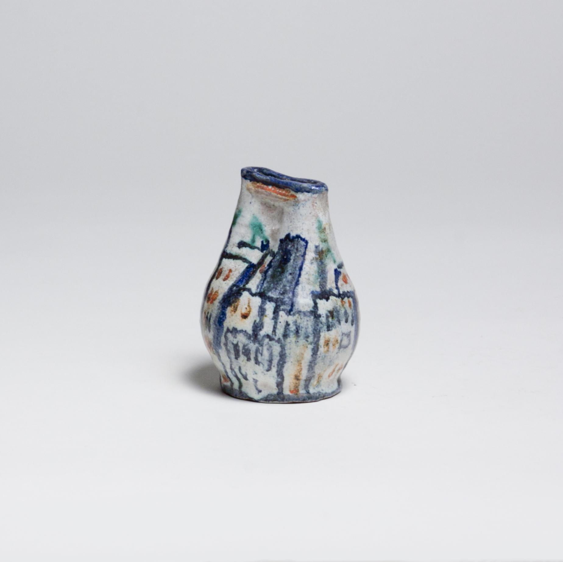 Gudrun Baudisch  Vase with Cityscape Motif 1