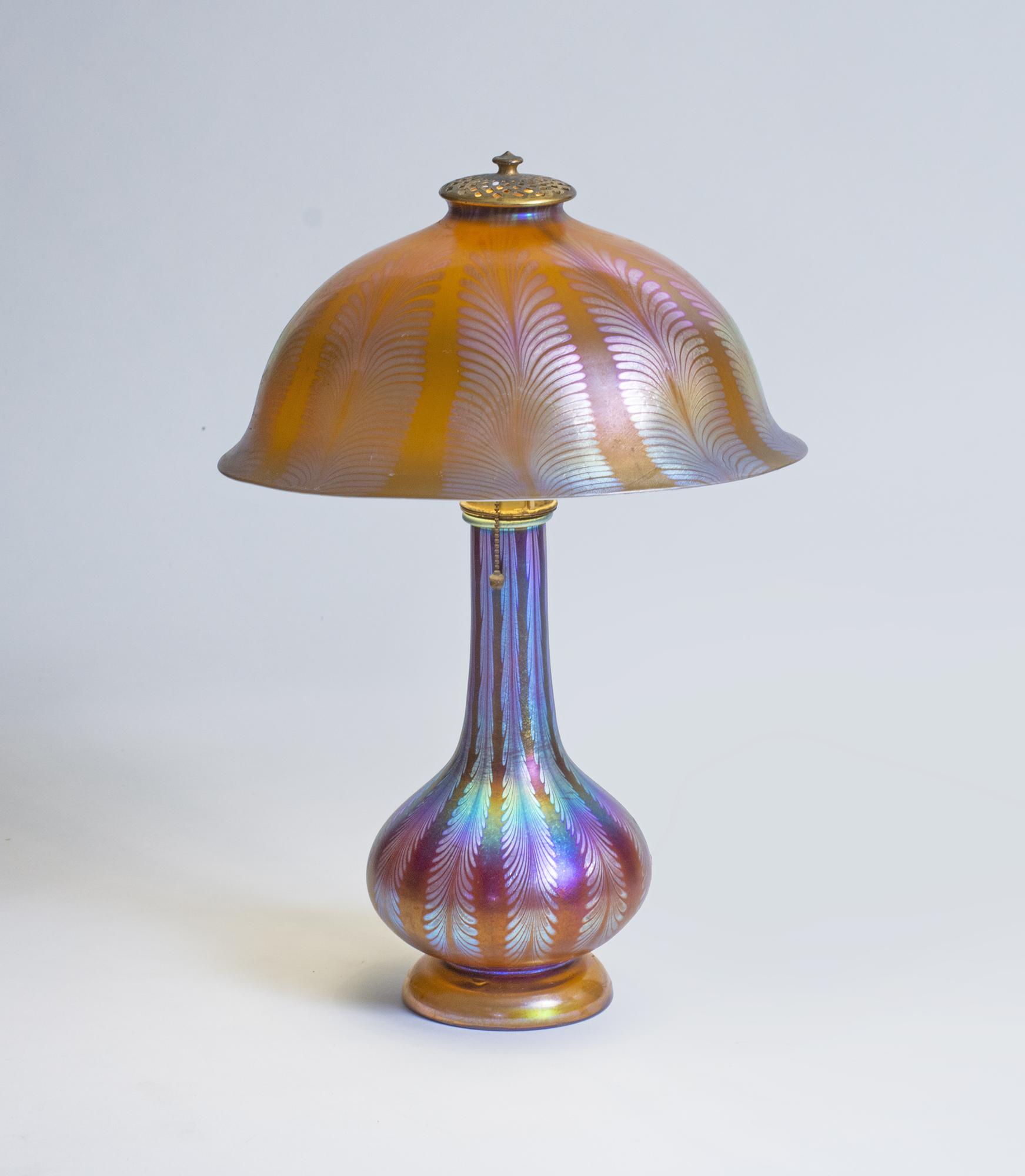 Tiffany Studios Favrile Glass Lamp 1