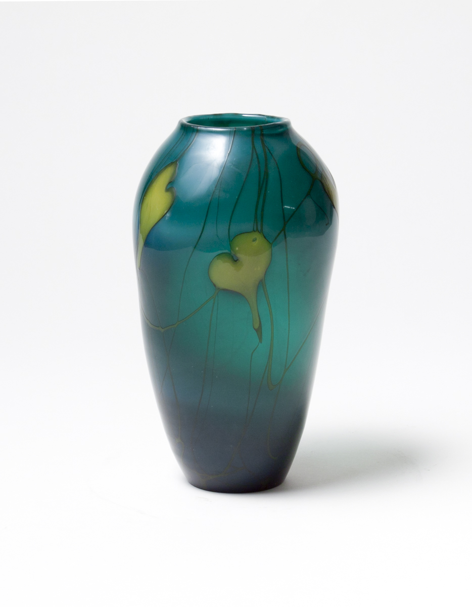 Tiffany Favrile Glass  Decorated Vase 1