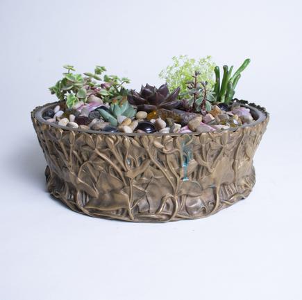 Tiffany Studios  Marsh Marigold Planter 3