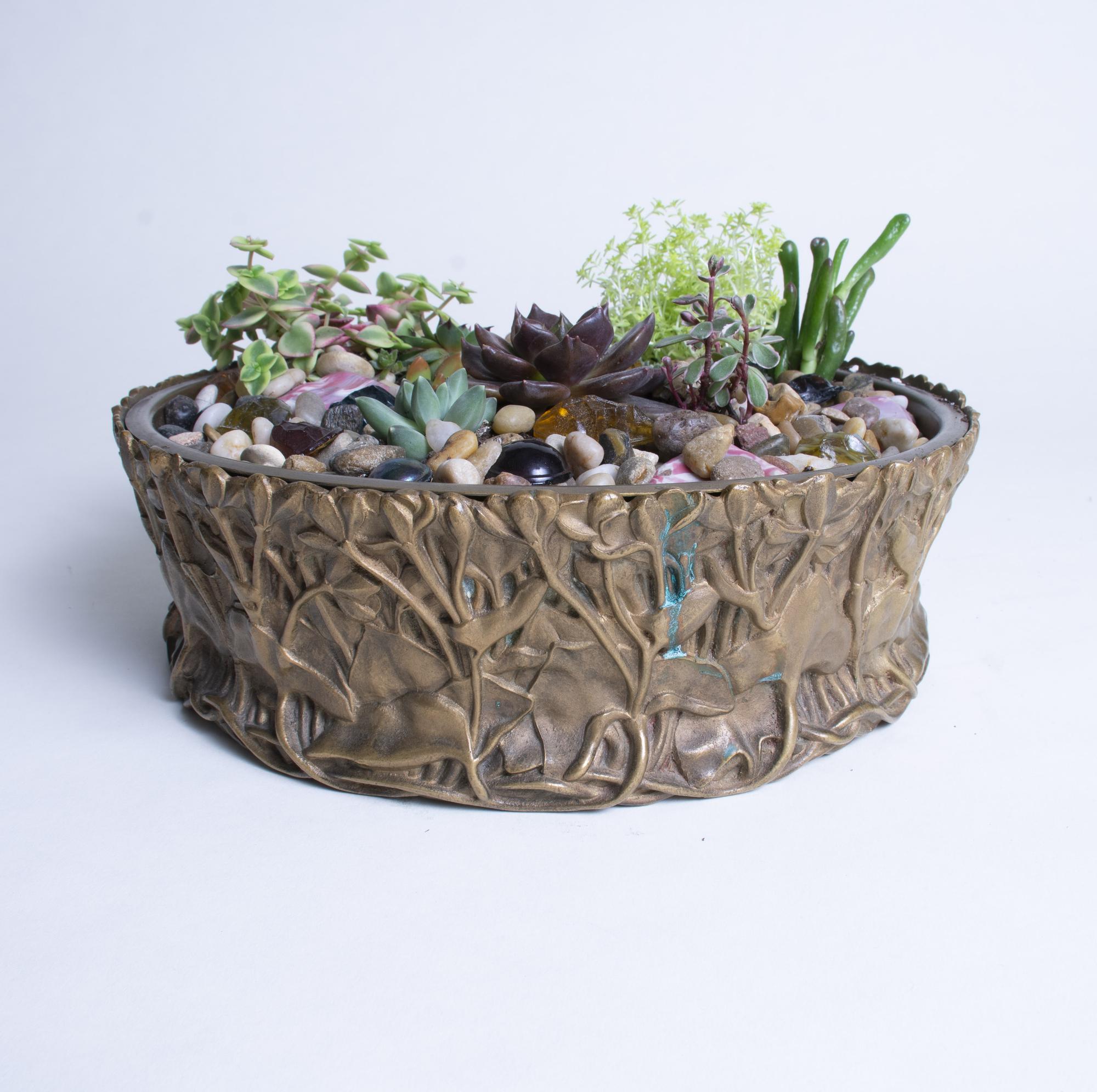 Tiffany Studios  Marsh Marigold Planter 4