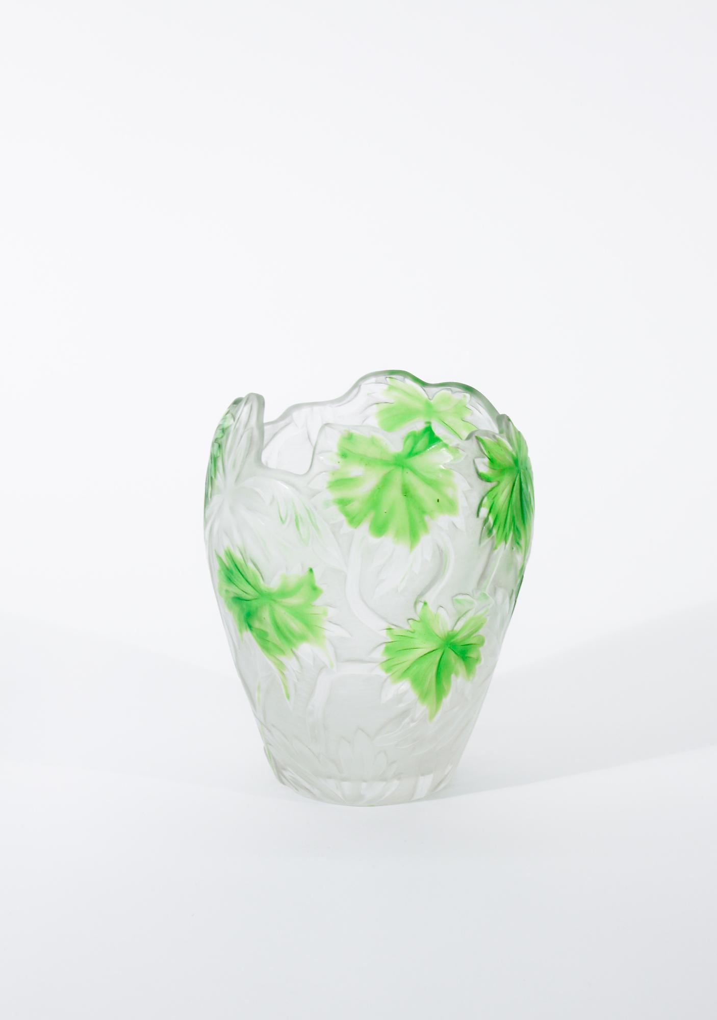 Tiffany Favrile Glass  Cameo Vase 1