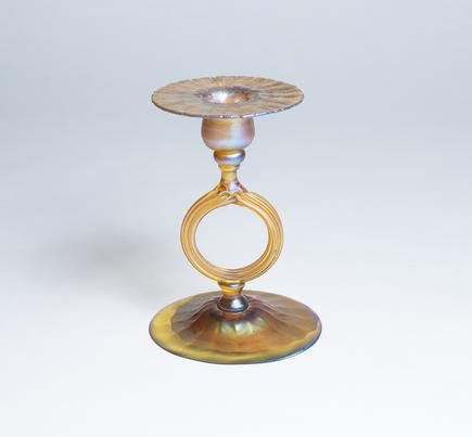 Tiffany Favrile Glass  Candlestick 2