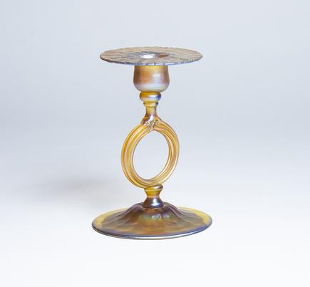 Tiffany Favrile Glass  Candlestick 1