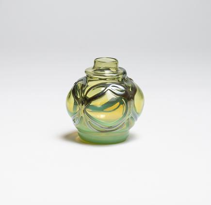 Tiffany Favrile Glass  Early Cabinet Vase 1