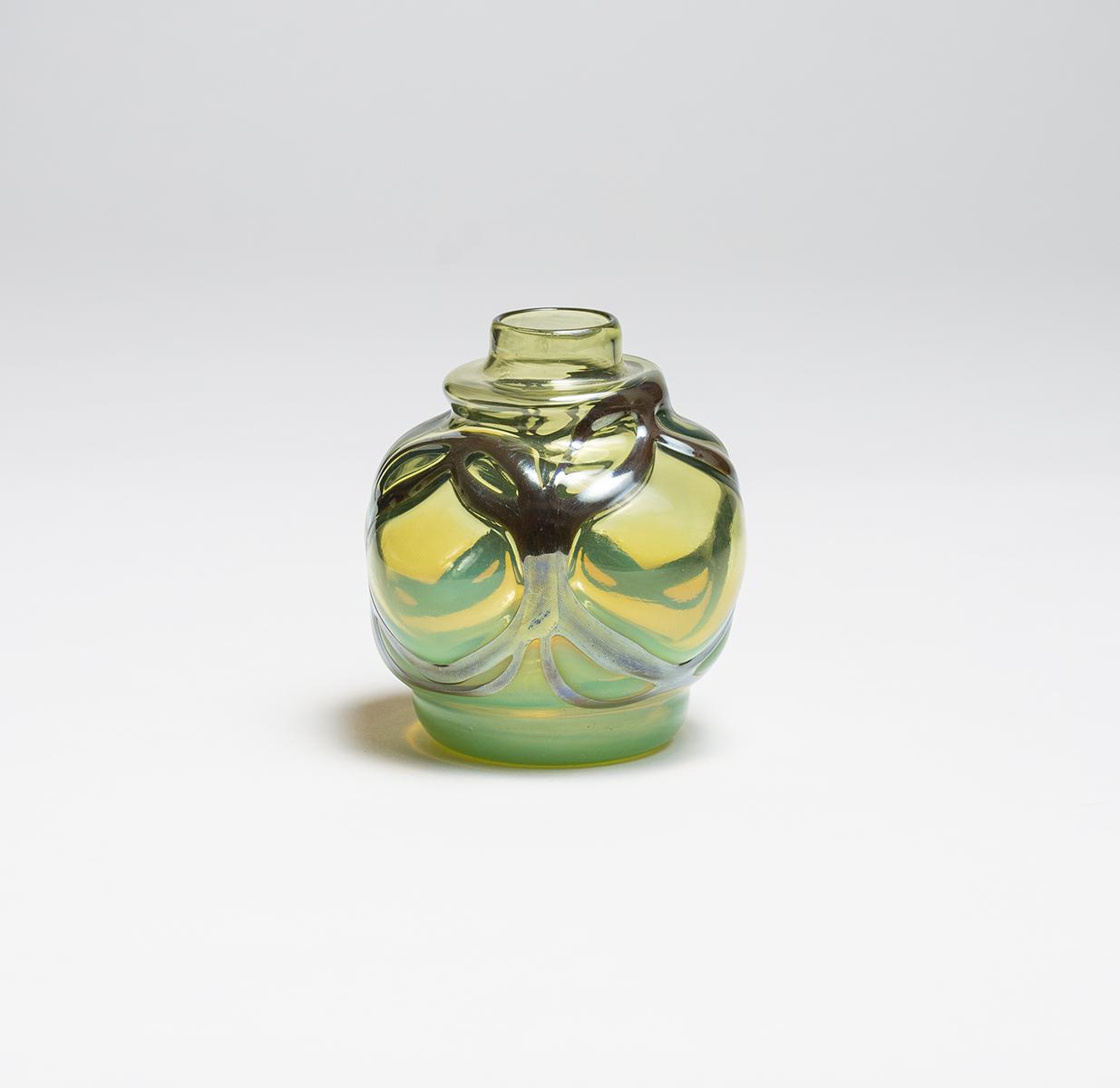 Tiffany Favrile Glass  Early Cabinet Vase 2