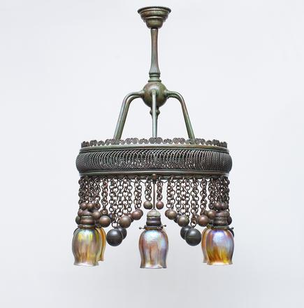 Tiffany Studios  6-Light Moorish Ceiling Fixture 2