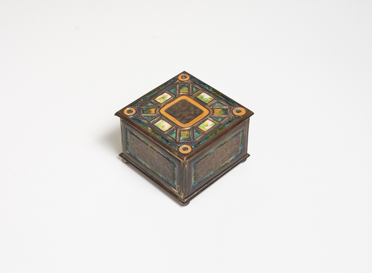 Louis C. Tiffany Furnaces Inc.  Art Deco Inkwell 1