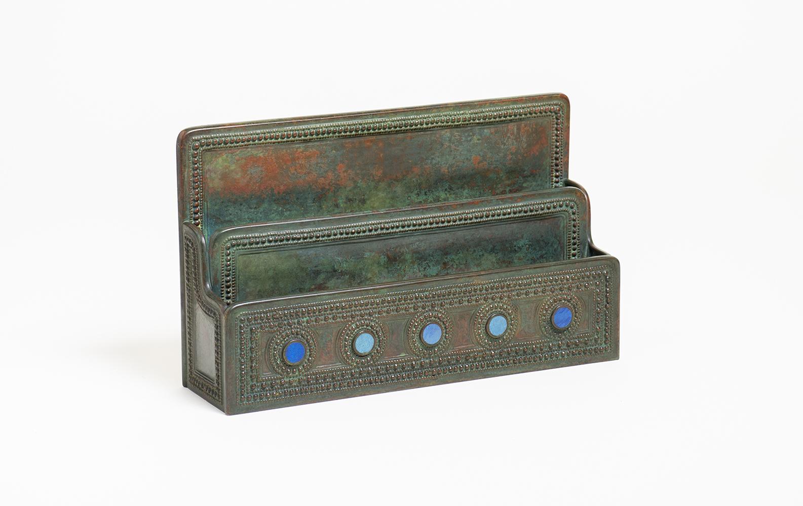 Tiffany Studios Rare Byzantine Letter Rack 1