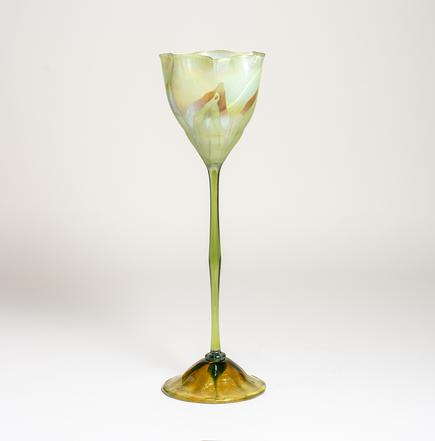 Tiffany Favrile Glass  Early Flower Form Vase 1