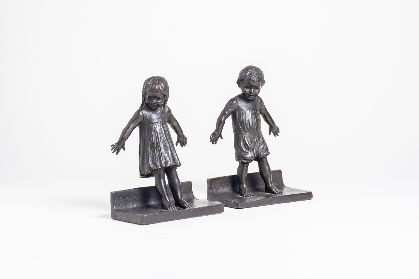 Abastenia St. Leger Eberle  Hide and Seek Bookends 1