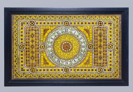 Tiffany Studios  Unique Clock Mosaic Panel 1