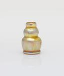 Tiffany Favrile Glass  Miniature Gold Iridescent Vase