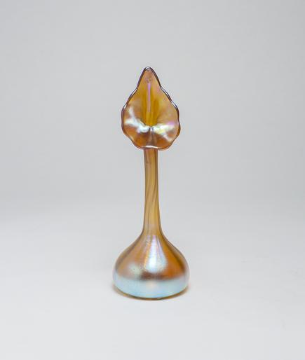 Tiffany Favrile Glass  Miniature Jack-in-the-Pulpit Vase 2