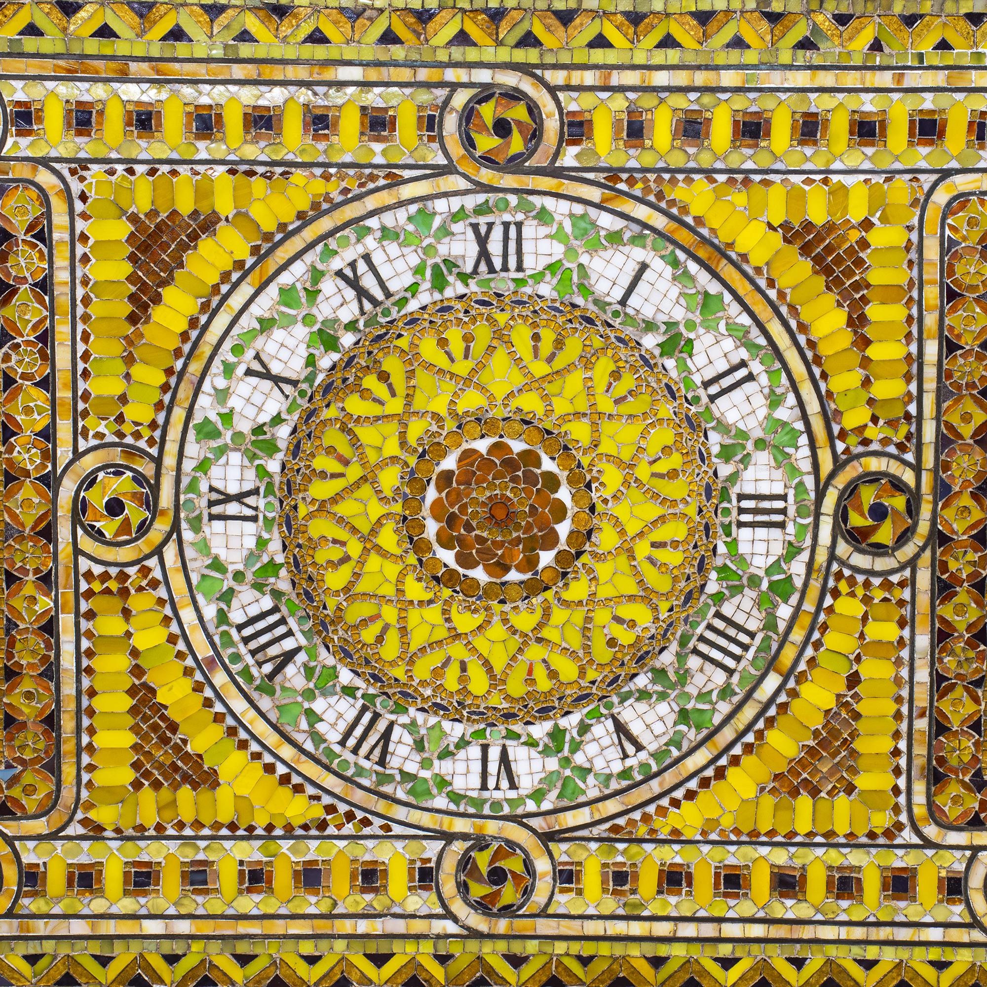 Tiffany Studios  Unique Clock Mosaic Panel 2