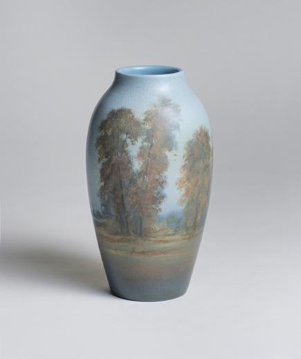 Ed Diers for Rookwood Pottery  Scenic Vellum Vase 1