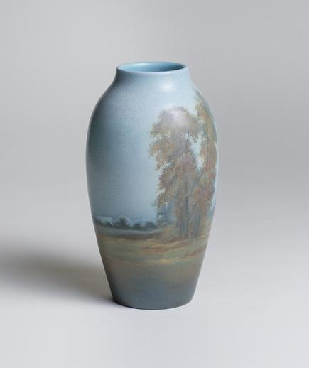 Ed Diers for Rookwood Pottery  Scenic Vellum Vase 3