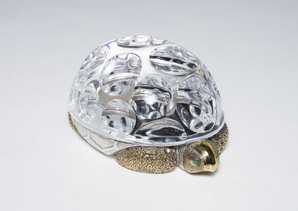 Paul Schulze for Steuben  Crystal and Vermeil Turtle 1