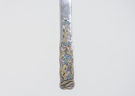 Tiffany & Co.  Sterling Silver and Enamel Paper Knife 2