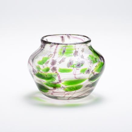 Tiffany Favrile Glass  Floral Paperweight Vase 1