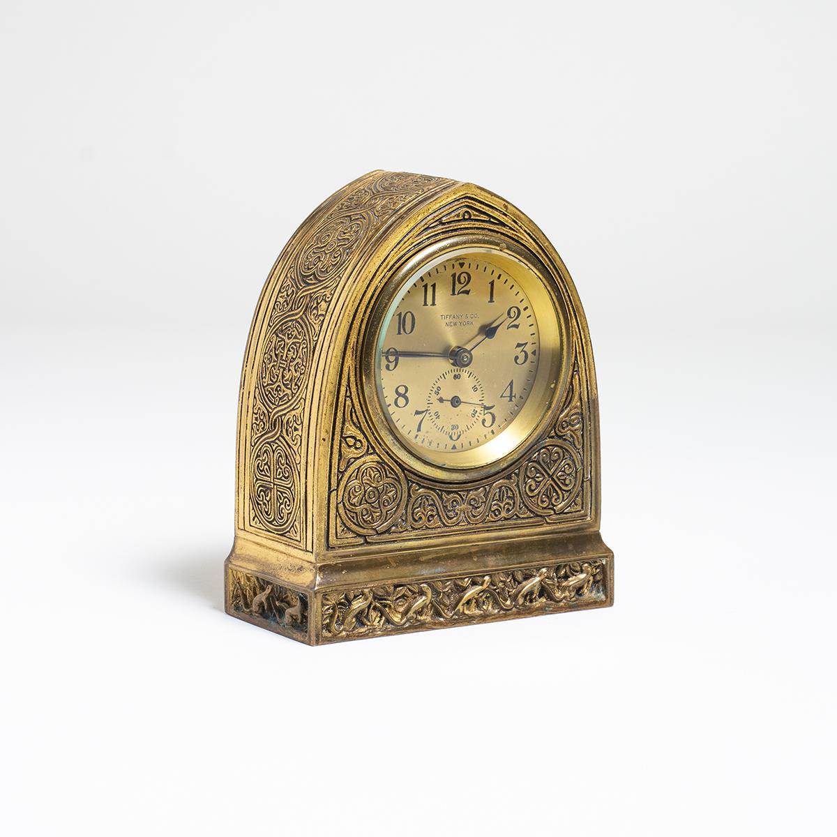 Tiffany Studios Large Venetian Desk Clock 1